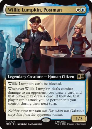MAGIC: THE GATHERING - Willie Lumpkin, Postman (Extended Art) (MSC-425) - Commander: Marvel Super Heroes