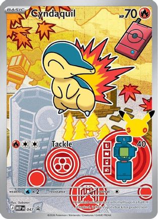 POKEMON TCG - Cyndaquil 047 ME Mega Evolution Promo - Promo