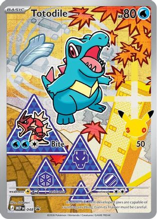 POKEMON TCG - Totodile 048 ME Mega Evolution Promo - Promo