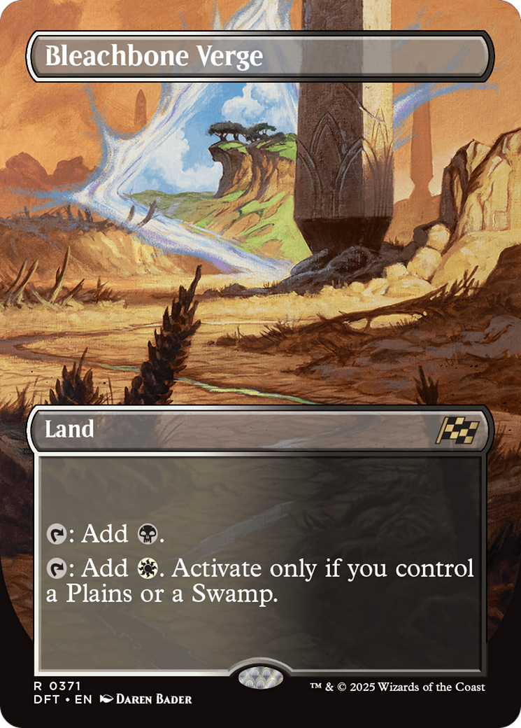 MAGIC: THE GATHERING - Bleachbone Verge (Borderless) (DFT-371) - Aetherdrift Foil