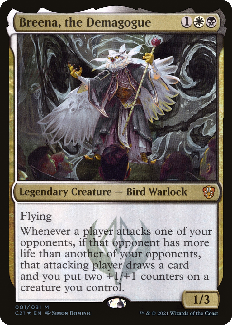 MAGIC: THE GATHERING - Breena, the Demagogue (C21-001) - Commander 2021 Foil