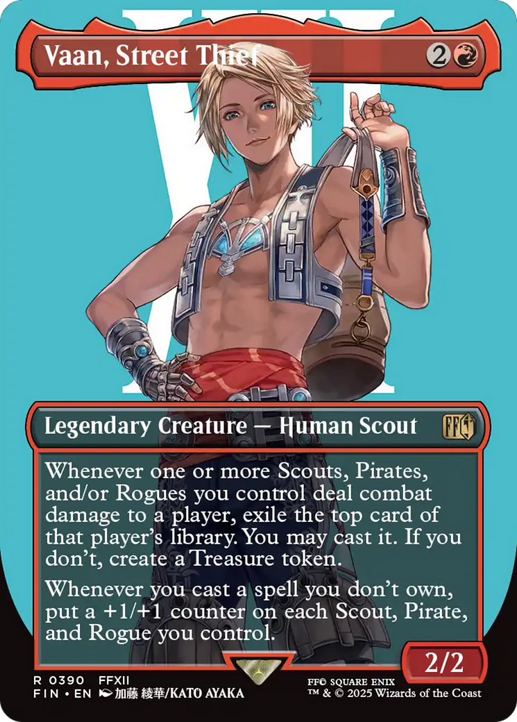 MAGIC: THE GATHERING - Vaan, Street Thief (Borderless) (FIN-390) - FINAL FANTASY