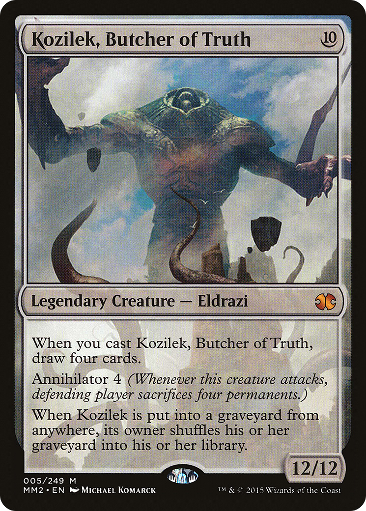 MAGIC: THE GATHERING - Kozilek, Butcher of Truth (MM2-005) - Modern Masters 2015