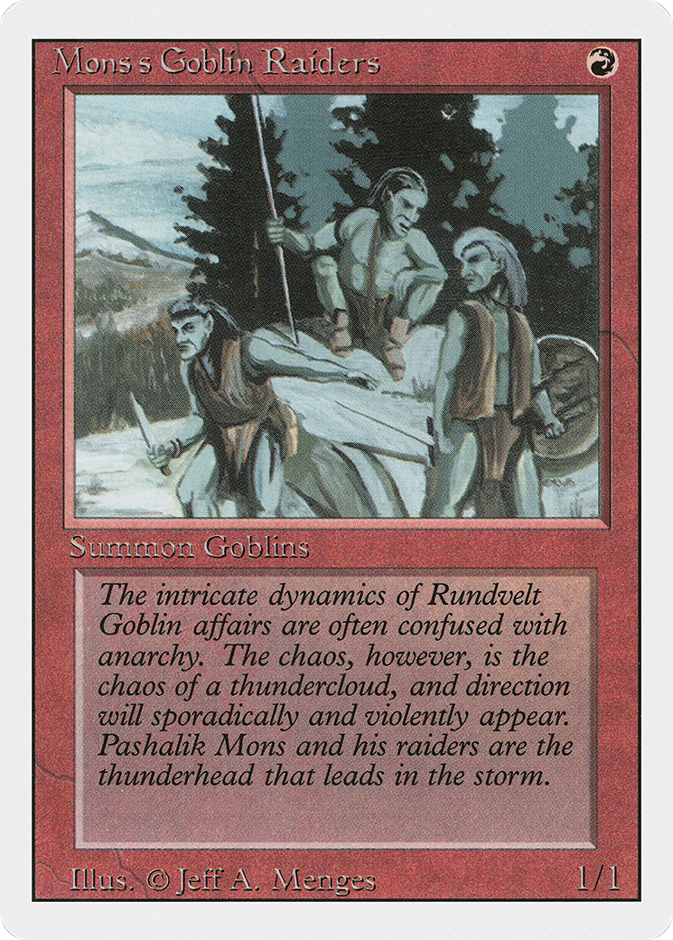 MAGIC: THE GATHERING - Mons's Goblin Raiders (3ED-167) - Revised Edition