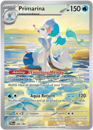 POKEMON TCG - Primarina 088/084 ME05 Pitch Black - Illustration Rare
