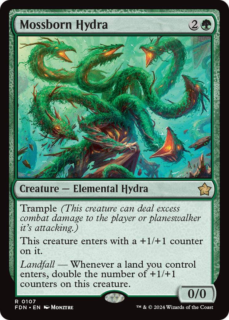 MAGIC: THE GATHERING - Mossborn Hydra (FDN-107) - Foundations