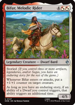 MAGIC: THE GATHERING - Bifur, Melodic Rider (HOB-147) - The Hobbit Foil