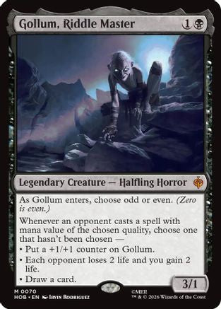 MAGIC: THE GATHERING - Gollum, Riddle Master (HOB-070) - The Hobbit