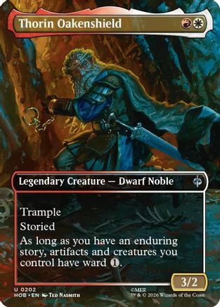 MAGIC: THE GATHERING - Thorin Oakenshield (Borderless) (HOB-202) - The Hobbit