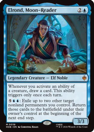 MAGIC: THE GATHERING - Elrond, Moon-Reader (HOB-036) - The Hobbit
