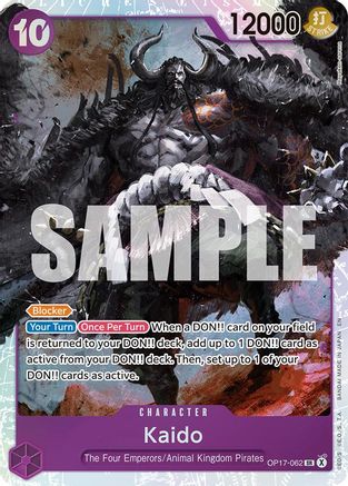 ONE PIECE TCG - Kaido (062) OP17-062 The Worlds Strongest Warriors - Super Rare