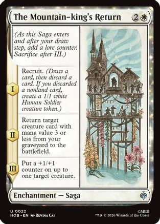 MAGIC: THE GATHERING - The Mountain-king's Return (HOB-022) - The Hobbit