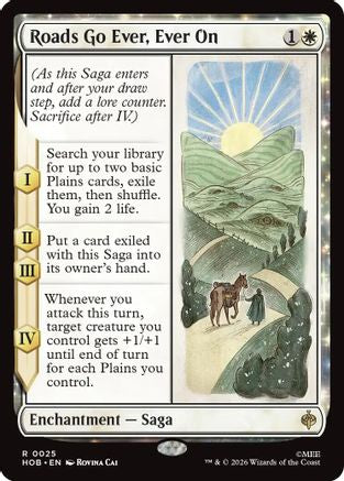 MAGIC: THE GATHERING - Roads Go Ever, Ever On (HOB-025) - The Hobbit Foil