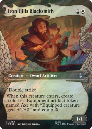 MAGIC: THE GATHERING - Iron Hills Blacksmith (Showcase) (Surge Foil) (HOB-252) - The Hobbit Foil