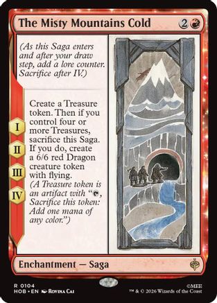 MAGIC: THE GATHERING - The Misty Mountains Cold (HOB-104) - The Hobbit Foil