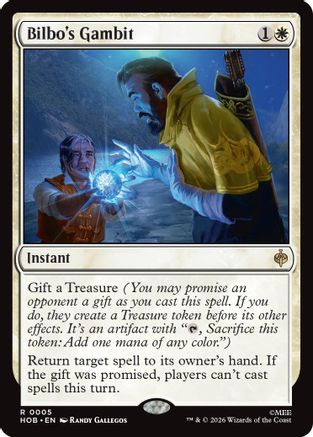 MAGIC: THE GATHERING - Bilbo's Gambit (HOB-005) - The Hobbit Foil