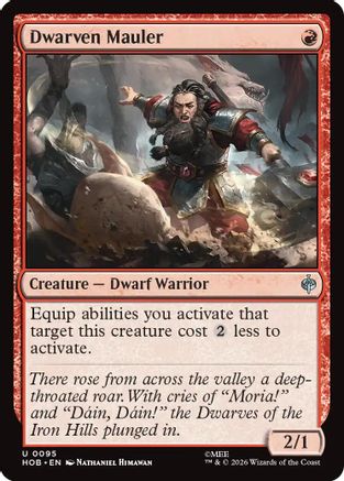 MAGIC: THE GATHERING - Dwarven Mauler (HOB-095) - The Hobbit