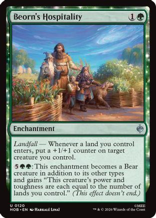 MAGIC: THE GATHERING - Beorn's Hospitality (HOB-120) - The Hobbit
