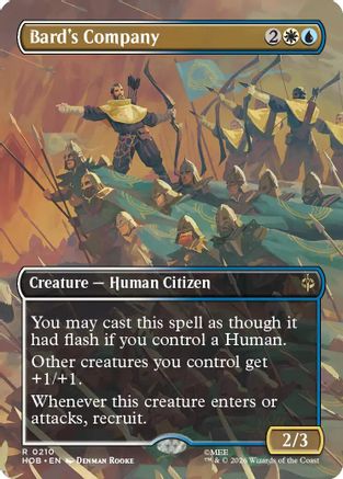 MAGIC: THE GATHERING - Bard's Company (Borderless) (HOB-210) - The Hobbit