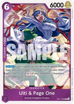 ONE PIECE TCG - Ulti & Page One OP17-060 The Worlds Strongest Warriors - Rare