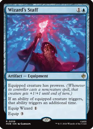 MAGIC: THE GATHERING - Wizard's Staff (HOB-059) - The Hobbit