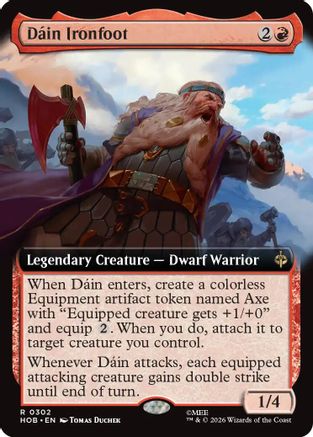 MAGIC: THE GATHERING - Dain Ironfoot (Extended Art) (HOB-302) - The Hobbit