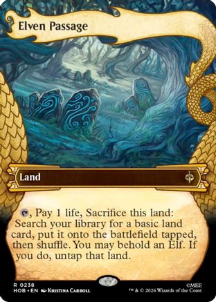 MAGIC: THE GATHERING - Elven Passage (Showcase) (HOB-238) - The Hobbit Foil