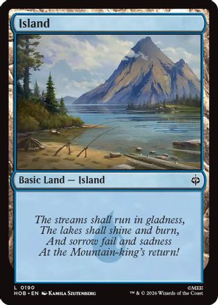 MAGIC: THE GATHERING - Island (0190) (HOB-190) - The Hobbit