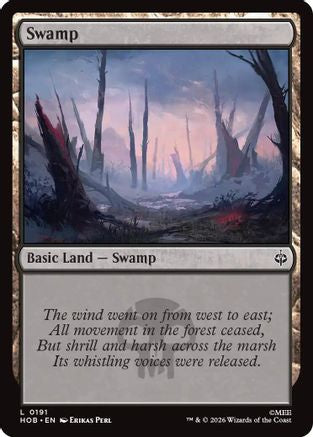 MAGIC: THE GATHERING - Swamp (0191) (HOB-191) - The Hobbit