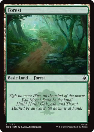 MAGIC: THE GATHERING - Forest (0193) (HOB-193) - The Hobbit