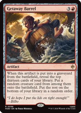 MAGIC: THE GATHERING - Getaway Barrel (HOB-098) - The Hobbit Foil