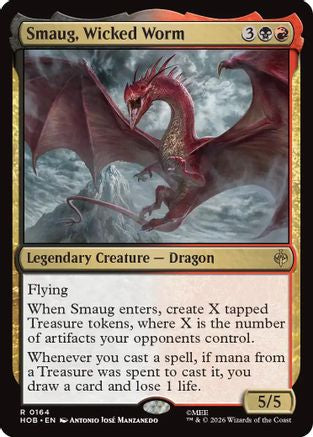 MAGIC: THE GATHERING - Smaug, Wicked Worm (HOB-164) - The Hobbit