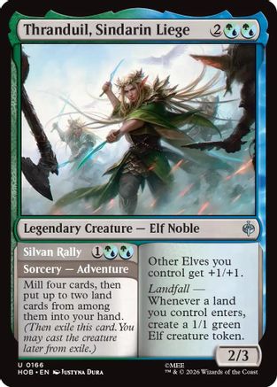 MAGIC: THE GATHERING - Thranduil, Sindarin Liege (HOB-166) - The Hobbit