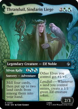 MAGIC: THE GATHERING - Thranduil, Sindarin Liege (Showcase) (HOB-233) - The Hobbit