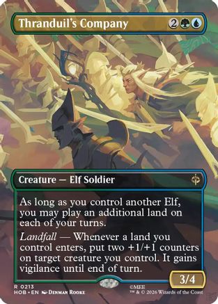 MAGIC: THE GATHERING - Thranduil's Company (Borderless) (HOB-213) - The Hobbit