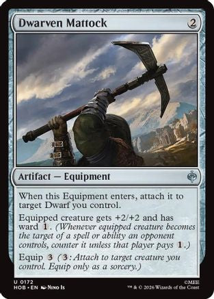 MAGIC: THE GATHERING - Dwarven Mattock (HOB-172) - The Hobbit
