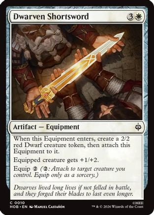 MAGIC: THE GATHERING - Dwarven Shortsword (HOB-010) - The Hobbit
