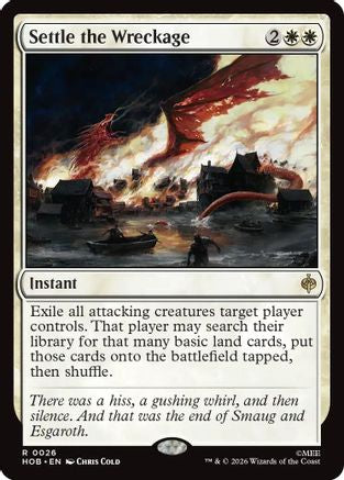 MAGIC: THE GATHERING - Settle the Wreckage (HOB-026) - The Hobbit Foil