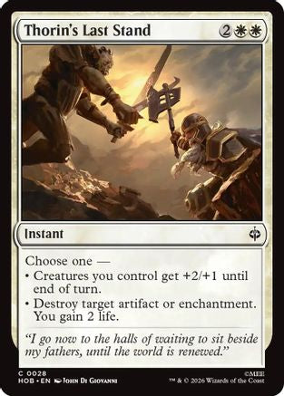MAGIC: THE GATHERING - Thorin's Last Stand (HOB-028) - The Hobbit