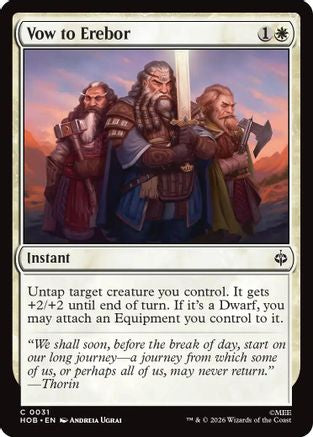 MAGIC: THE GATHERING - Vow to Erebor (HOB-031) - The Hobbit