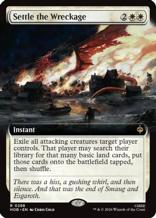 MAGIC: THE GATHERING - Settle the Wreckage (Extended Art) (HOB-288) - The Hobbit Foil
