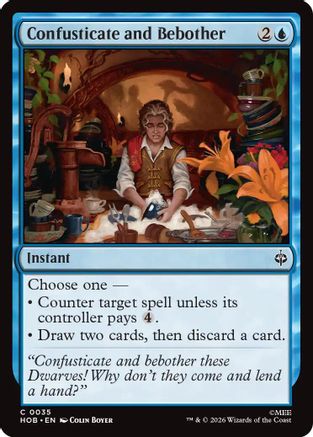 MAGIC: THE GATHERING - Confusticate and Bebother (HOB-035) - The Hobbit