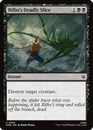 MAGIC: THE GATHERING - Bilbo's Deadly Slice (HOB-062) - The Hobbit Foil