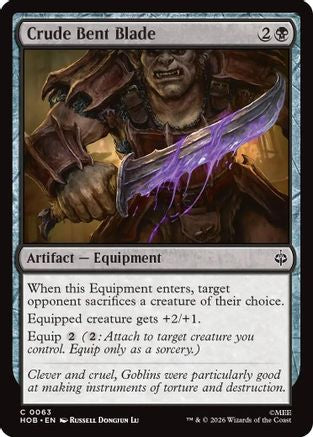 MAGIC: THE GATHERING - Crude Bent Blade (HOB-063) - The Hobbit Foil