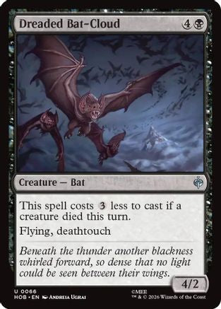 MAGIC: THE GATHERING - Dreaded Bat-Cloud (HOB-066) - The Hobbit