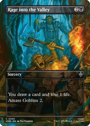 MAGIC: THE GATHERING - Rage into the Valley (Borderless) (HOB-200) - The Hobbit