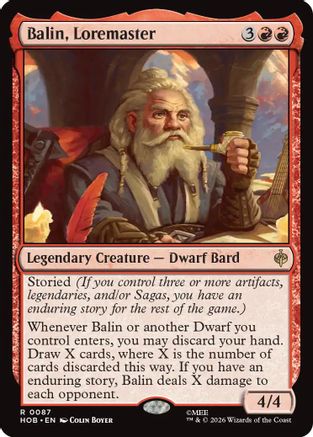 MAGIC: THE GATHERING - Balin, Loremaster (HOB-087) - The Hobbit