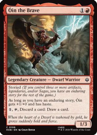 MAGIC: THE GATHERING - Oin the Brave (HOB-106) - The Hobbit