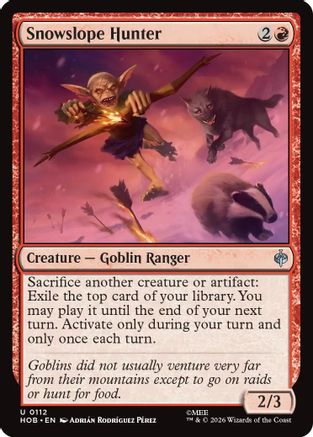 MAGIC: THE GATHERING - Snowslope Hunter (HOB-112) - The Hobbit