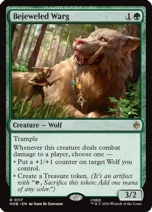 MAGIC: THE GATHERING - Bejeweled Warg (HOB-117) - The Hobbit